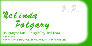 melinda polgary business card